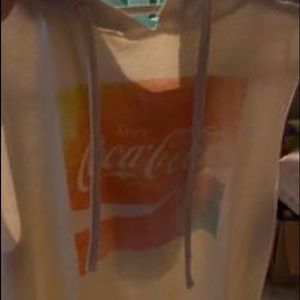 White Coca-Cola Pullover
